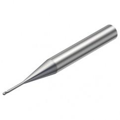 R216.42-00630-AJ06G 1620 0.6mm 2 FL Solid Carbide Ball Nose End Mill w/Cylindrical Shank - Eagle Tool & Supply