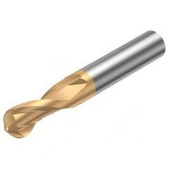 R216.42-10030-AC15G 1700 10mm 2 FL Solid Carbide ball nose endmill w/Cylindrical Shank - Eagle Tool & Supply