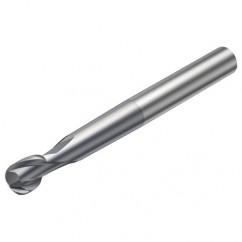 R216.62-06030-AO07G 1610 6mm 2 FL Solid Carbide Ball Nose End Mill spherical design w/Cylindrical Shank - Eagle Tool & Supply