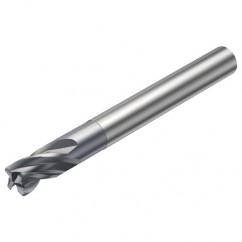 RA216.24-1630DAK04G 1610 6.35mm 4 FL Solid Carbide End Mill - Corner Radius w/Cylindrical Shank - Eagle Tool & Supply