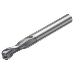 RA216.42-0830-AK04G 1610 3.175mm 2 FL Solid Carbide Ball Nose End Mill w/Cylindrical Shank - Eagle Tool & Supply
