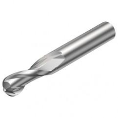 2B330-0300-NC H10F 3mm FL Ballnose w/Cylindrical with Neck Shank - Eagle Tool & Supply