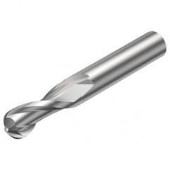 2B330-0300-NC H10F 3mm FL Ballnose w/Cylindrical with Neck Shank - Eagle Tool & Supply