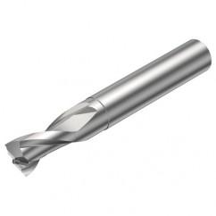 2P121-0400-NC H10F 4mm FL Straight Center Cut w/Cylindrical with Neck Shank - Eagle Tool & Supply