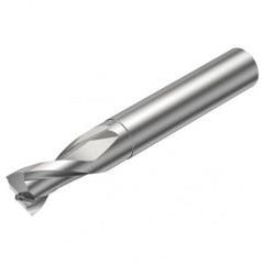 2P121-0400-NC H10F 4mm FL Straight Center Cut w/Cylindrical with Neck Shank - Eagle Tool & Supply