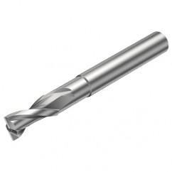 2P122-0500-NC H10F 5mm FL Straight Center Cut w/Cylindrical with Neck Shank - Eagle Tool & Supply