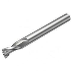 2P123-0300-NG H10F 3mm 2 FL Straight Center Cut w/Reduced Cylindrical .3mm/.012 smaller than Cutting Diameter Shank - Eagle Tool & Supply