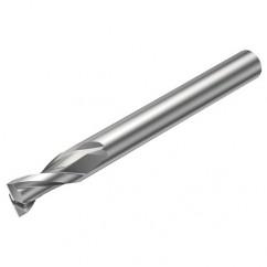 2P123-0800-NG H10F 8mm 2 FL Straight Center Cut w/Reduced Cylindrical .3mm/.012 smaller than Cutting Diameter Shank - Eagle Tool & Supply