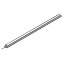2P212-0080-PC 1620 0.8mm FL Straight Center Cut w/Cylindrical with Neck Shank - Eagle Tool & Supply