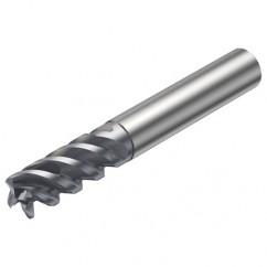 R216.24-12050CCC26P 1620 12mm 4 FL Solid Carbide End Mill - Corner Radius w/Cylindrical - Neck Shank - Eagle Tool & Supply