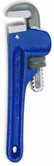 2-9/16" Pipe Capacity - 14" OAL - Cast Iron Heavy Duty Pipe Wrench - Eagle Tool & Supply