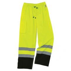 8915BK M LIME BLK BOTT RAIN PANTS - Eagle Tool & Supply