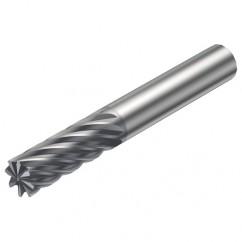 R215.3A-10030-AC22H 1610 10mm 10 FL Solid Carbide End Mill - Corner chamfer w/Cylindrical Shank - Eagle Tool & Supply