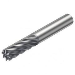 R215.36-05030-AC13H 1610 5mm 6 FL Solid Carbide End Mill - Corner chamfer w/Cylindrical Shank - Eagle Tool & Supply