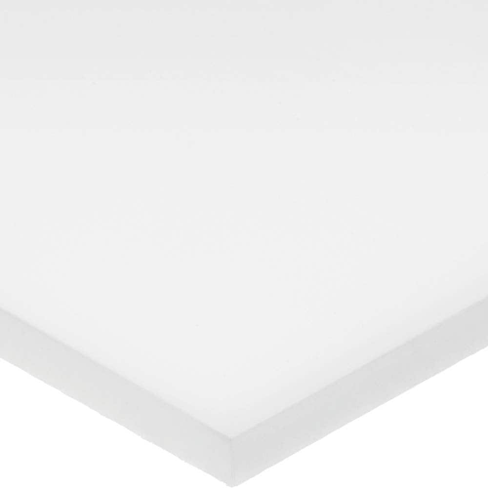 USA Sealing - Plastic Sheets; Material: Polystyrene ; Thickness (Inch): 3/32 ; Length (Feet): 1 ; Tensile Strength (psi): 2500 ; Color: White ; Material Grade: Standard - Exact Industrial Supply