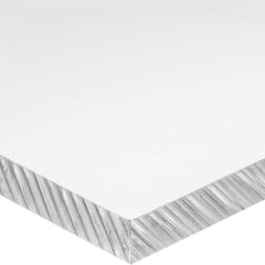 USA Sealing - Plastic Sheets; Material: PVC ; Thickness (Inch): 1/2 ; Width (Inch): 6.0000 ; Length (Inch): 6 ; Tensile Strength (psi): 7200 ; Color: Clear - Exact Industrial Supply