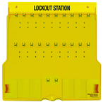 Padllock Wall Station - 22 x 22 x 1-3/4''-Unfilled; Base & Cover - Eagle Tool & Supply