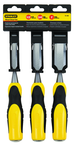 STANLEY® 3 Piece Bi-Material Short Blade Wood Chisel Set - Eagle Tool & Supply