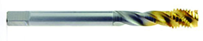 8-32 0 Fl H3 HSSE Spiral Fl Tap-- TiN - Eagle Tool & Supply