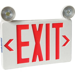 PRO-SOURCE - Combination Exit Signs Mounting Type: Universal Mount Number of Faces: 1; 2 - Eagle Tool & Supply