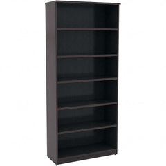 ALERA - Bookcases Height (Inch): 80-3/4 Color: Espresso - Eagle Tool & Supply