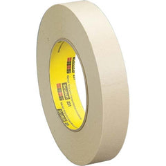 3M - 3-1/4" Wide x 60 Yd Long x 7.6 mil Tan Crepe Paper Masking Tape - Eagle Tool & Supply