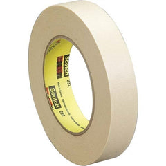 3M - 3/4" Wide x 60 Yd Long x 6.3 mil Tan Crepe Paper Masking Tape - Eagle Tool & Supply