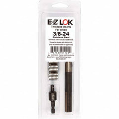E-Z LOK - Thread Repair Kits Insert Thread Size (Inch): 3/8-24 Includes Drill: Yes - Eagle Tool & Supply