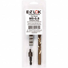 E-Z LOK - Thread Repair Kits Insert Thread Size (mm): M5x0.80 Includes Drill: Yes - Eagle Tool & Supply
