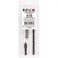 E-Z LOK - Thread Repair Kits Insert Thread Size (Inch): #6-32 Includes Drill: Yes - Eagle Tool & Supply