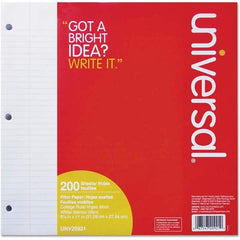 UNIVERSAL - Note Pads, Writing Pads & Notebooks Writing Pads & Notebook Type: Filler Paper Size: 8-1/2 x 11 - Eagle Tool & Supply