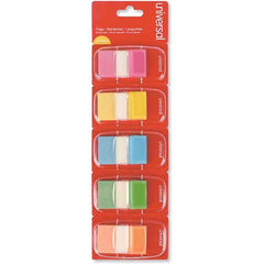 UNIVERSAL - Self-Stick Page Flags Style: Flag Color: Assorted - Eagle Tool & Supply