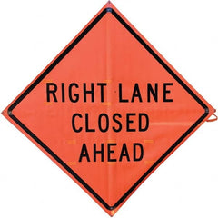VizCon - "Workers Ahead," 36" Wide x 36" High Vinyl Construction Roadway Sign - Eagle Tool & Supply