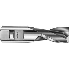 1-3/8 Dia. x 4-1/2 Overall Length 2-Flute Square End High Speed Steel SE End Mill-Round Shank-Center Cutting -TiN - Eagle Tool & Supply