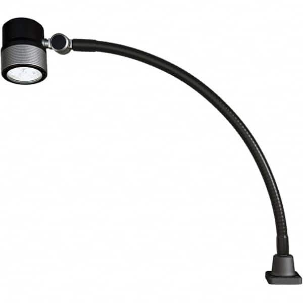 Waldmann Lighting - Machine Lights Machine Light Style: Spot with Gooseneck Mounting Type: Attachable Base - Eagle Tool & Supply