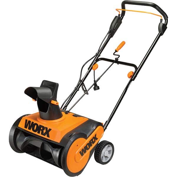 Worx - Snow Blowers Type: Snow Thrower Clearing Width (Inch): 18 - Eagle Tool & Supply