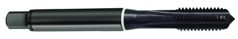 4-40 Dia. - 2B - 3 FL - Cobalt Semi-Bott White Ring Tap - Blk-Ox FORM-C DIN 371 - Eagle Tool & Supply