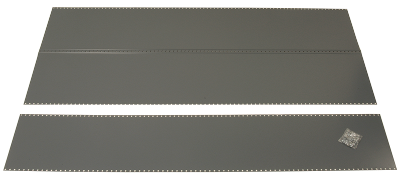 48 x 24 x 85" - Steel Panel Kit for UltraCap Shelving Add-On Unit (Gray) - Eagle Tool & Supply