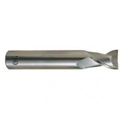 5/8 Dia. x 3-1/2 Overall Length 2-Flute .030 C/R Solid Carbide SE End Mill-Round Shank-Center Cutting-Uncoated - Eagle Tool & Supply