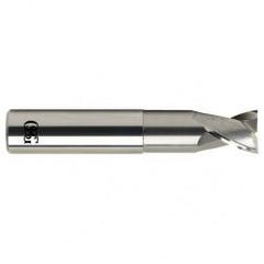 1 Dia. x 5 Overall Length 2-Flute .060 C/R Solid Carbide SE End Mill-Round Shank-Center Cutting-Uncoated - Eagle Tool & Supply