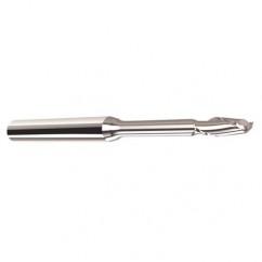 .0938 Dia. - 1/8" LOC - 1-1/2" OAL - .005 C/R  2 FL Carbide End Mill with 1/8" Reach - Uncoated - Eagle Tool & Supply