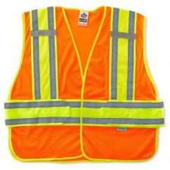 8240HL M/L ORANGE EXPANDABLE VEST - Eagle Tool & Supply