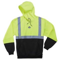 8293 L LIM/BLK HOODED SWEATSHIRT - Eagle Tool & Supply