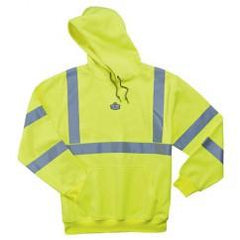 8393 S LIME HOODED SWEATSHIRT - Eagle Tool & Supply