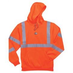 8393 XL ORANGE HOODED SWEATSHIRT - Eagle Tool & Supply