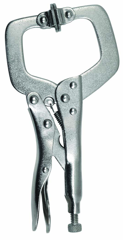 14" Locking C-Clamp with Swivel Pad - Eagle Tool & Supply