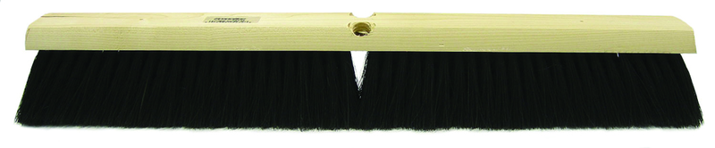 18" - Black Fine Sweeping Broom Without Handle - Eagle Tool & Supply