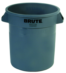 Brute - 10 Gallon Round Container - Double-ribbed base - Eagle Tool & Supply