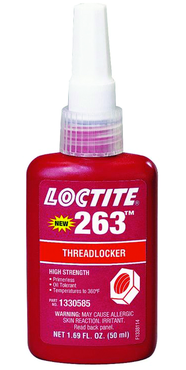 263 threadlocker Red High Strength - 50ml - Eagle Tool & Supply