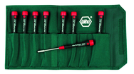 8 Piece - 3/32 - 1/4" - PicoFinish Precision Inch Nut Driver Set in Canvas Pouch - Eagle Tool & Supply